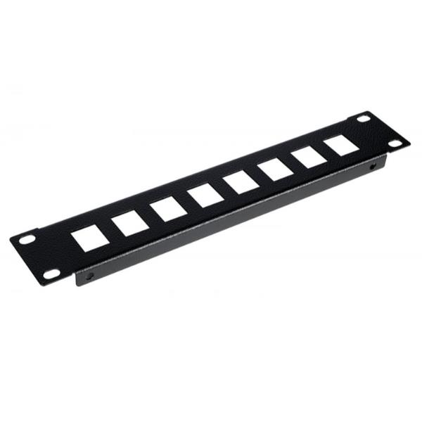 EQUIP EQUIP - PATCH PANEL 8-PORTE KEYSTONE 10", 1U, NERO