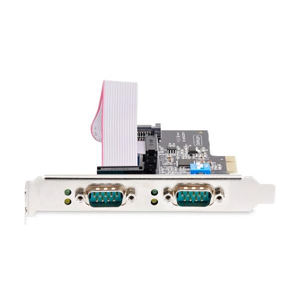 Scheda Seriale PCIe a 2 porte, scheda PCI Express a doppia porta RS232/RS422/RS485 (DB9) 2