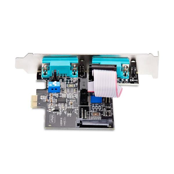 Scheda Seriale PCIe a 2 porte, scheda PCI Express a doppia porta RS232/RS422/RS485 (DB9) 4