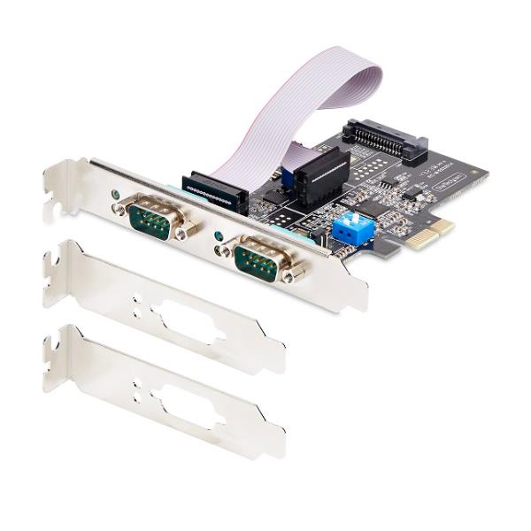 Scheda Seriale PCIe a 2 porte, scheda PCI Express a doppia porta RS232/RS422/RS485 (DB9) 5