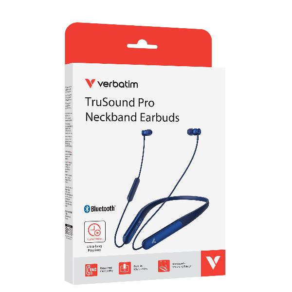 Auricolari TruSound Pro Blu con archetto da collo 3