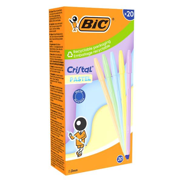 BIC CRISTAL PASTEL BLU