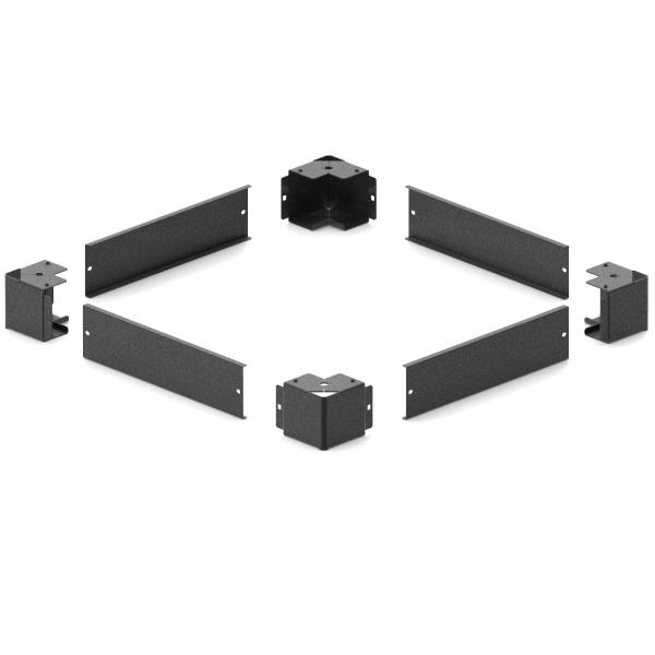 Kit zoccolo H100mm per Armadi a pavimento Serie Network e Server, nero 2