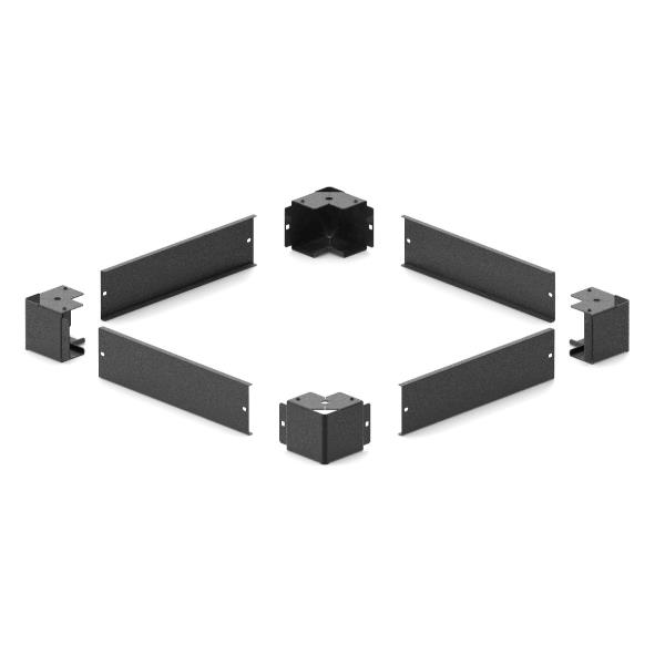 ITRACK Kit zoccolo H100mm per Armadi a pavimento Serie Network e Server L800 x P1000 nero