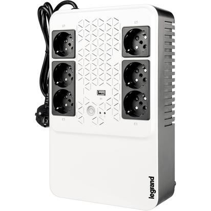 LEGRAND KEOR MULTIPLUG 600VA  6 PRESE SHUKO/IT