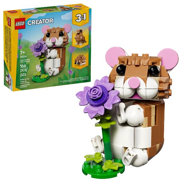 LEGO Simpatico criceto con fiore