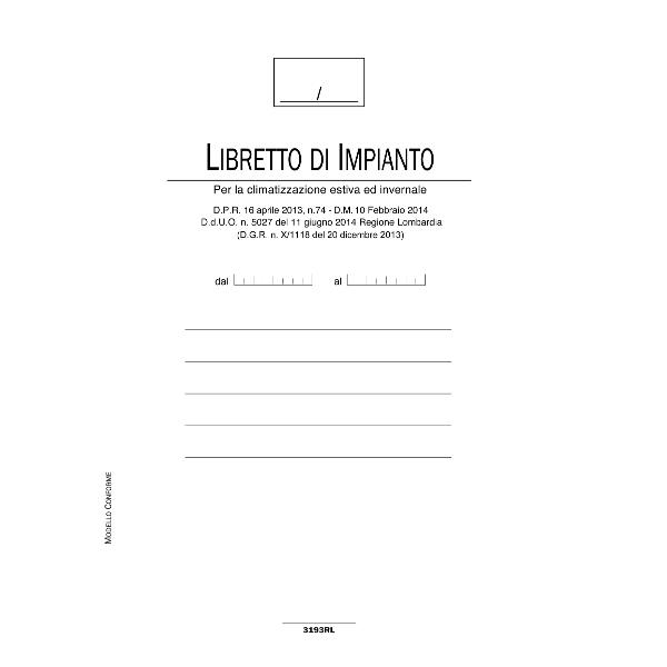 DATA UFFICIO LIBRETTO IMPIANTO CLIMATIZ. ALL2