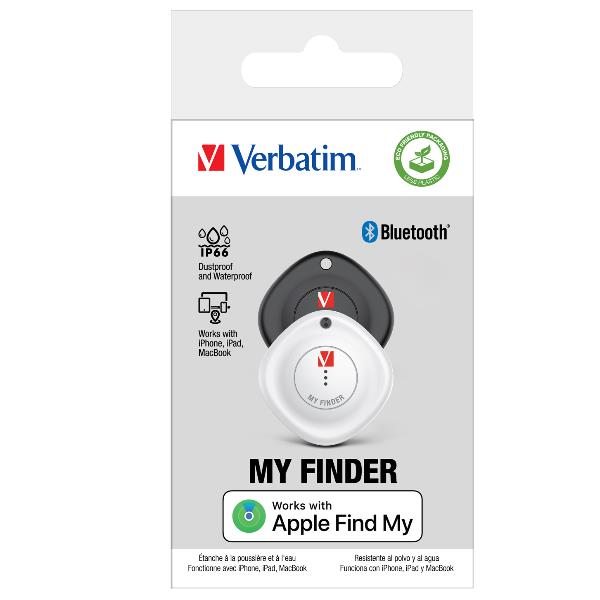 VERBATIM MY FINDER Bluetooh localizzatore double pack nero e bianco