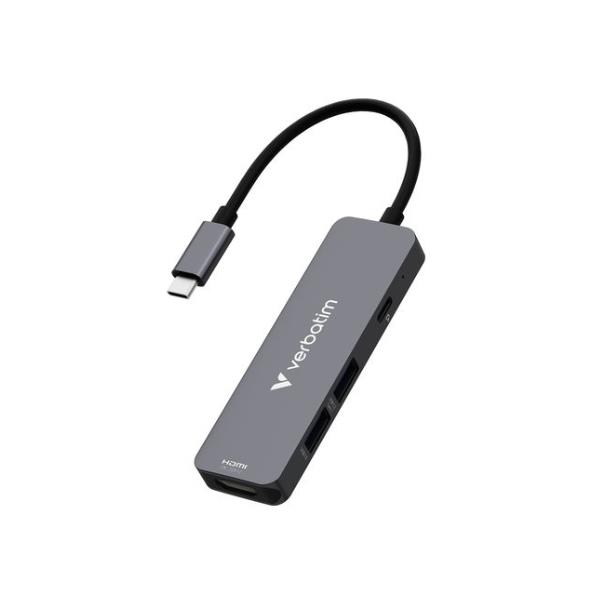VERBATIM USB C MULTIPORTE HUB 4in1 PD100W