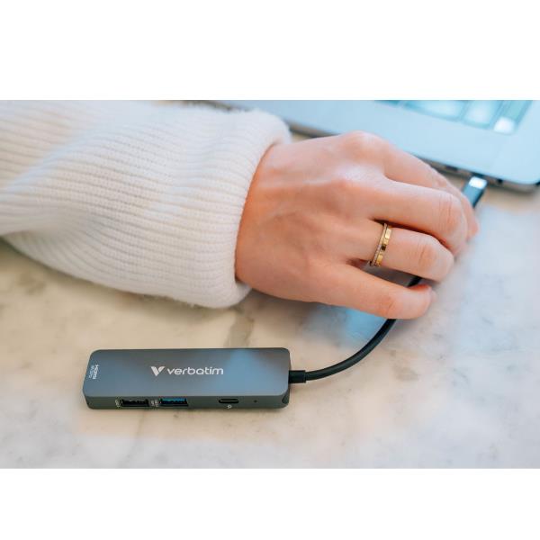 USB C MULTIPORTE HUB 4in1 PD100W 2
