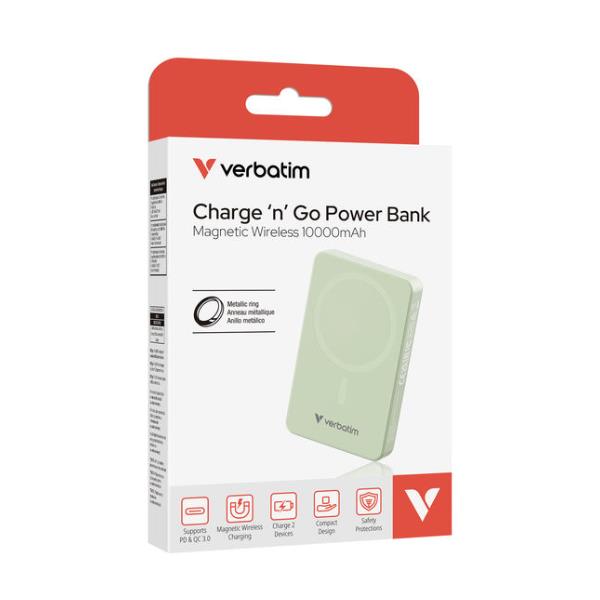 POWER BANK 10000MAH MAGNETICO GREEN 2