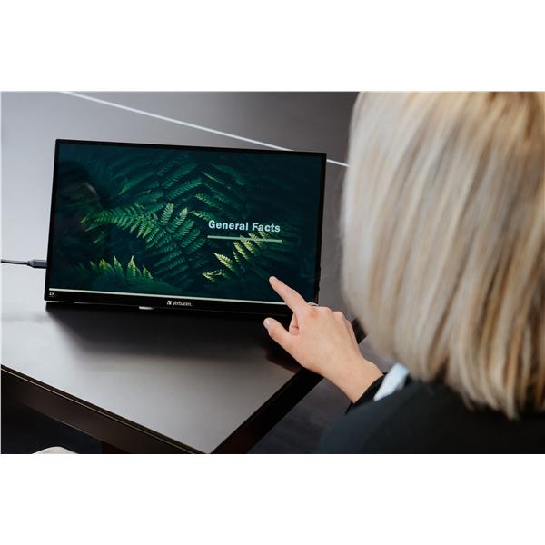 Portable Touchscreen Monitor 15.6" 4K Metal Housing 4