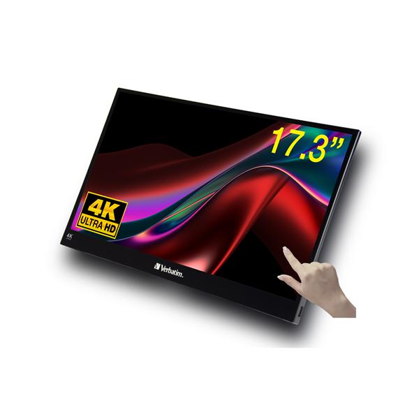 VERBATIM Monitor Portatile Touchscreen 4K 17.3" Metal Housing