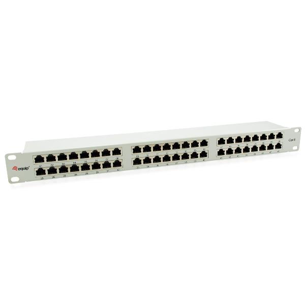 EQUIP EQUIP - PATCH PANEL 48-PORTE CAT.6 SCHERMATO 1U 19", Grigio Chiaro