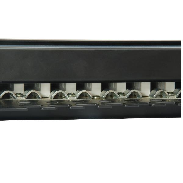 EQUIP - PATCH PANEL 24-PORTE CAT.6 SCHERMATO 1U 19", Nero 2