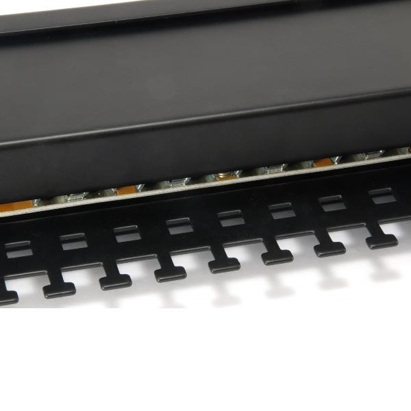 EQUIP - PATCH PANEL 24-PORTE CAT.6 SCHERMATO 1U 19", Nero 3
