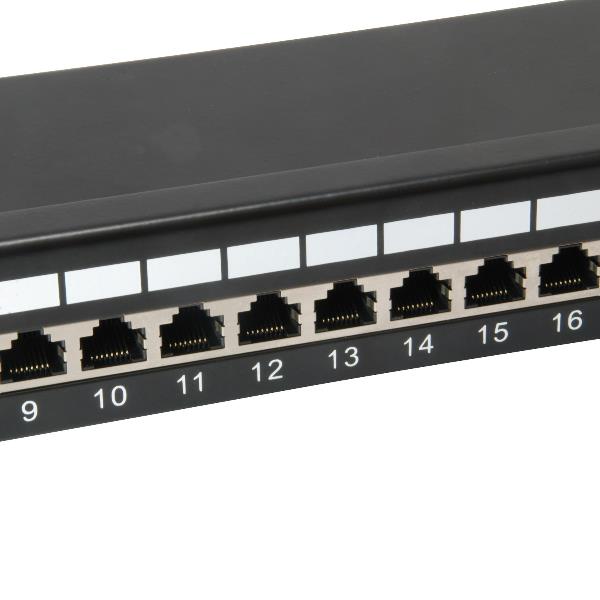 EQUIP - PATCH PANEL 24-PORTE CAT.6 SCHERMATO 1U 19", Nero 4