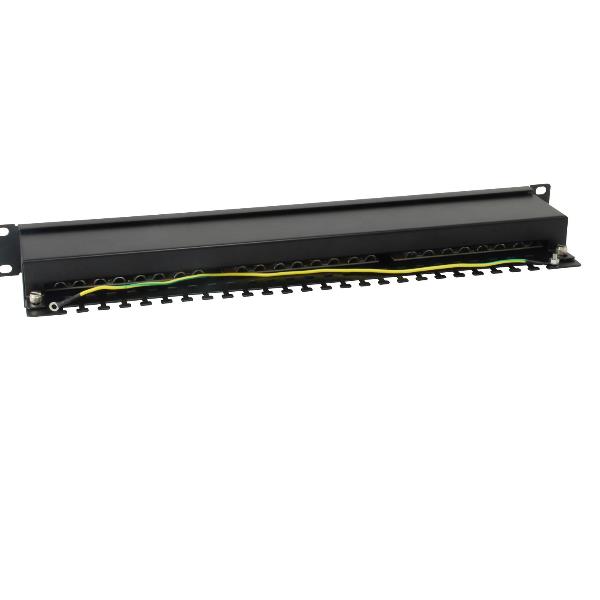 EQUIP - PATCH PANEL 24-PORTE CAT.6 SCHERMATO 1U 19", Nero 5