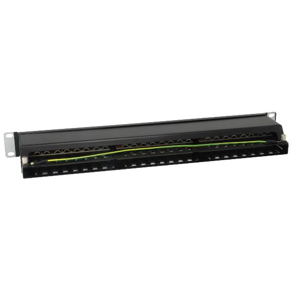 EQUIP - PATCH PANEL 48-PORTE CAT.6 SCHERMATO 19" 1U, Nero 3