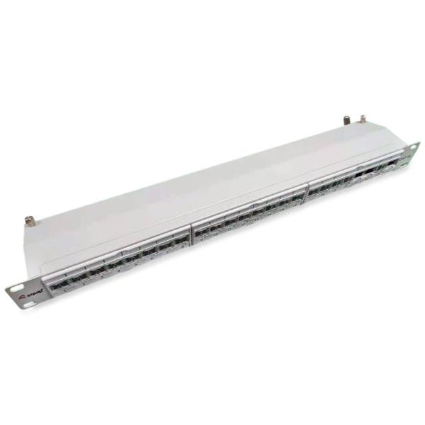 EQUIP - PATCH PANEL 24-PORTE CAT.6a PREMIUM SCHERMATO 1U 19", Grigio Chiaro 5