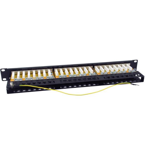 EQUIP - PATCH PANEL 48-PORTE CAT.6a SCHERMATO, 1U 19" - Nero 4