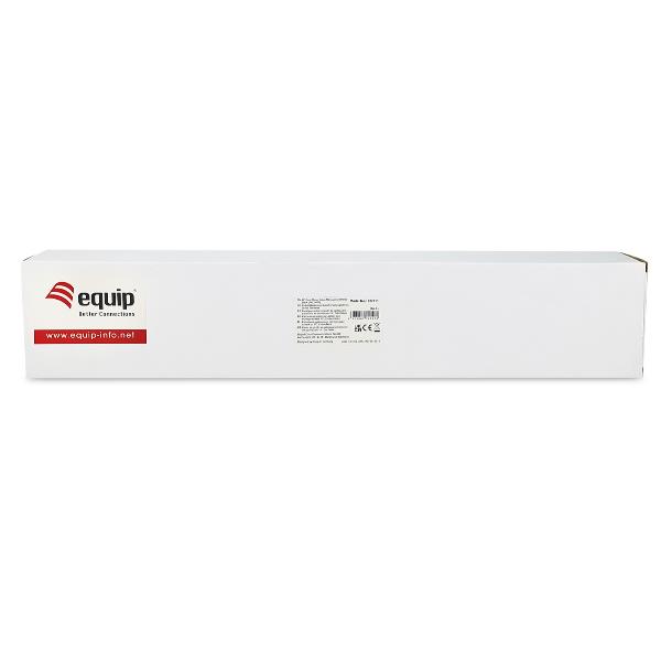 EQUIP - PANNELLO PASSA CAVI a 5 ANELLI, 19" 1U, Nero 5