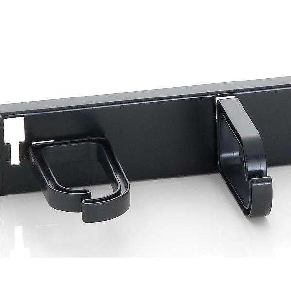 EQUIP - PANNELLO PASSA CAVI a 5 ANELLI, 19" 1U, Nero 6