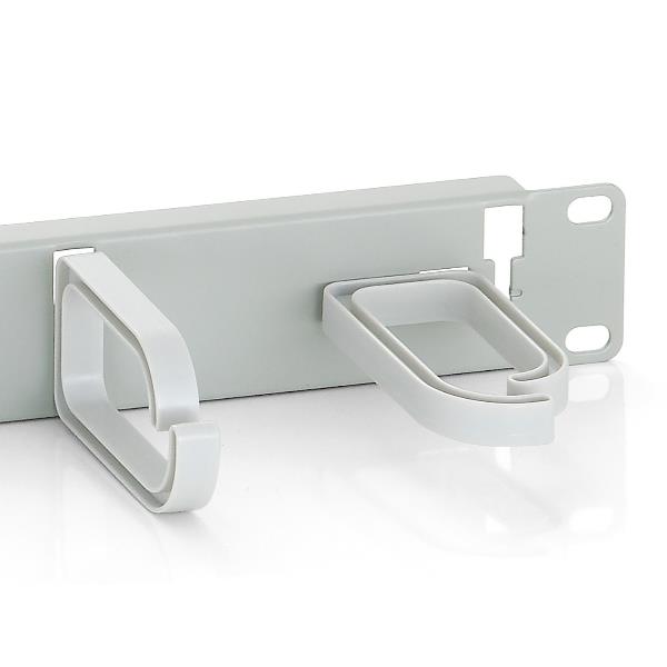 EQUIP - PANNELLO PASSA CAVI a 5 ANELLI, 19" 1U, Grigio Chiaro 6