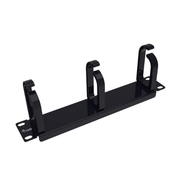 EQUIP - PANNELLO GESTIONE CAVI PER MONTAGGIO RACK 10" 1U, Nero 4