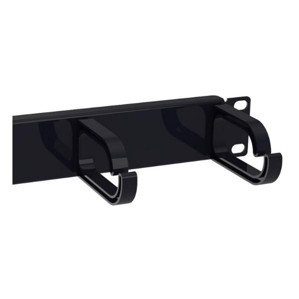 EQUIP - PANNELLO GESTIONE CAVI PER MONTAGGIO RACK 10" 1U, Nero 5