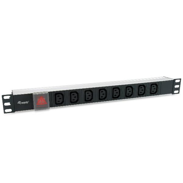 EQUIP EQUIP - MULTIPRESA 8-BAY IEC C13 1U 19" con interruttore