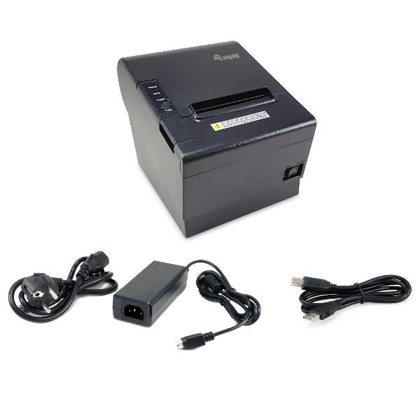 EQUIP - Stampante termica POS per ricevute da 80mm con taglierina automatica, connessione USB/Bluetooth/WiFi/Casssa 3