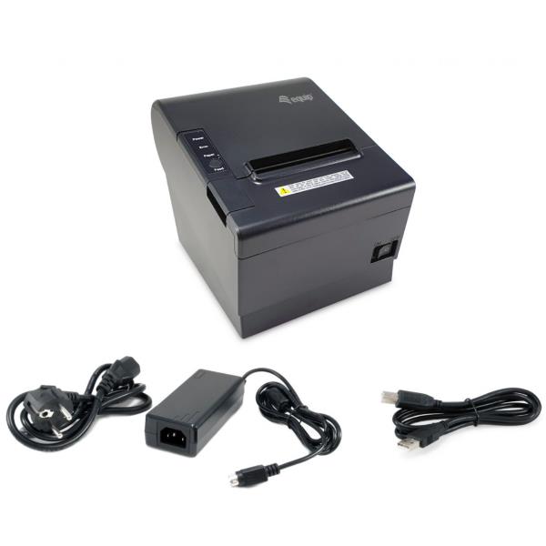 EQUIP - Stampante termica per ricevute POS da 58/80 mm con taglierina automatica, connessione USB/Wifi/Bluetooth/Cassa 4