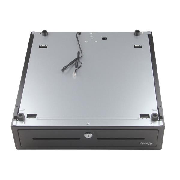 EQUIP - Cassetto registratore di cassa per sistema POS, 4 scomparti per banconote/8 monete, slot per monete rimovibili, connettore RJ11 4