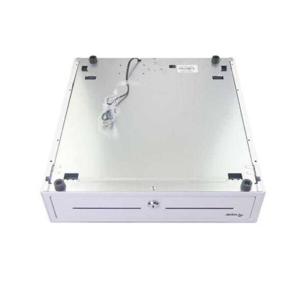 EQUIP - Cassetto registratore di cassa per sistema POS, 4 scomparti per banconote, 8 slot per monete rimovibili, connettore RJ11 12