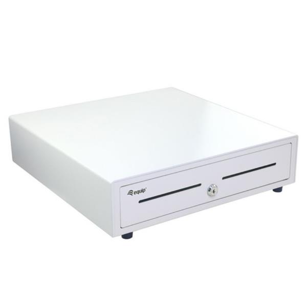 EQUIP - Cassetto registratore di cassa per sistema POS, 4 scomparti per banconote, 8 slot per monete rimovibili, connettore RJ11 7