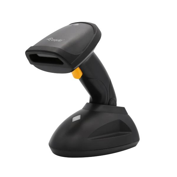 EQUIP EQUIP - SCANNER WIRELESS DI CODICI A BARRE 2D, Lunga distanza, con Stand