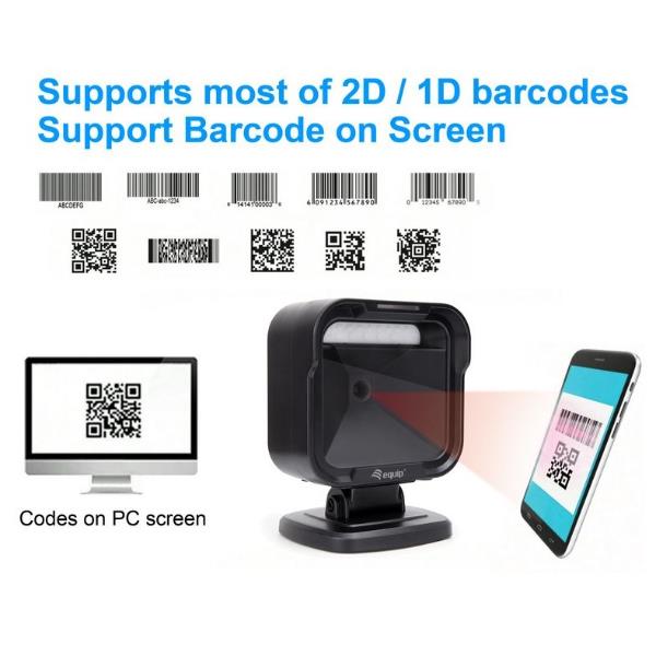 EQUIP - SCANNER CODICI A BARRA 2D OMNIDIREZIONALE DA TAVOLO, 1MP 10