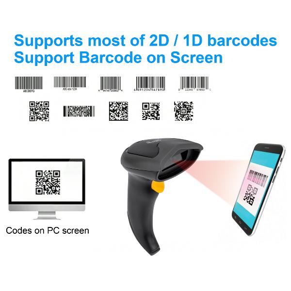 EQUIP - SCANNER CODICI A BARRE 2D WIRELESS Dual Mode 2.4GHz + Bluetooth con Stand 7