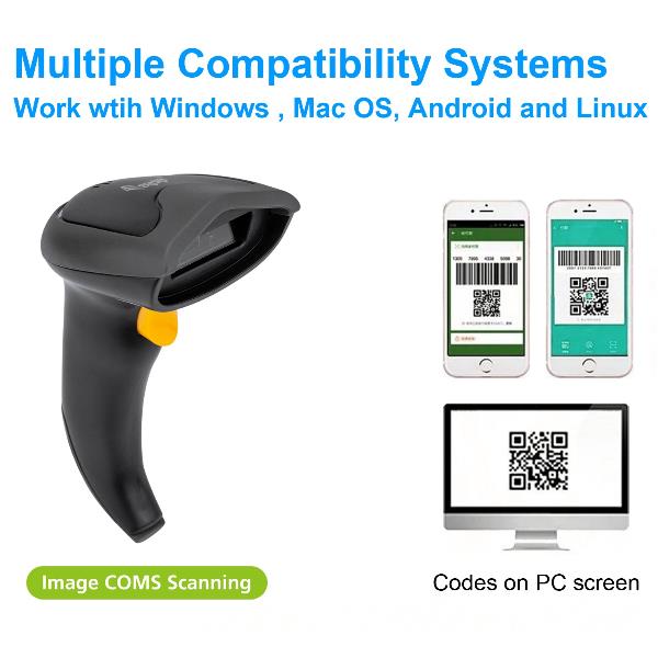 EQUIP - SCANNER CODICI A BARRE 2D WIRELESS Dual Mode 2.4GHz + Bluetooth con Stand 8