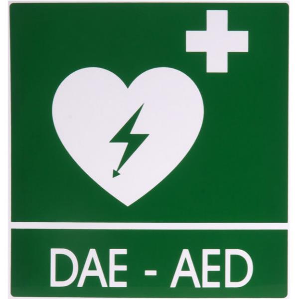 SEGNALETICA DEFIBRILLATORE - 34x36cm 2