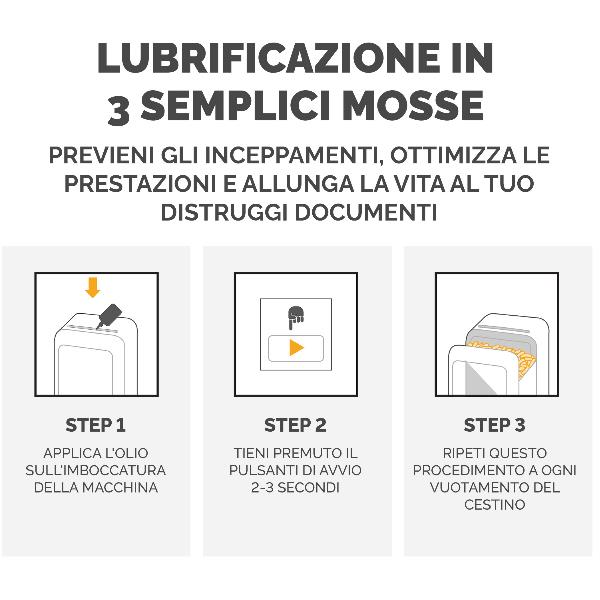 Olio lubrificante (355ml) per distruggidocumenti 8