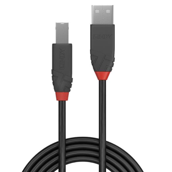 CAVO USB 2.0 TIPO A/TIPO B NERO, 3M 2
