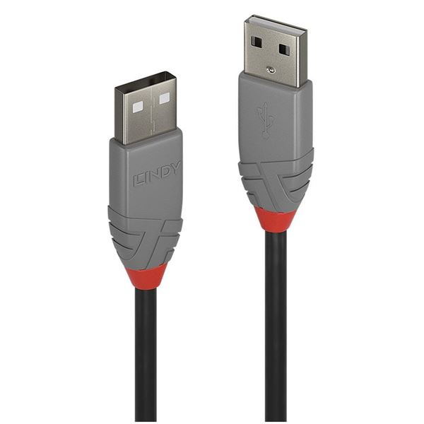 CAVO USB 2.0 TIPO A GRIGIO, 1M 2
