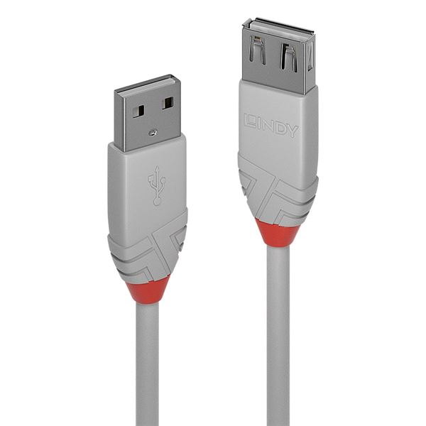 PROLUNGA USB 2.0 TIPO A GRIGIO, 5M 2