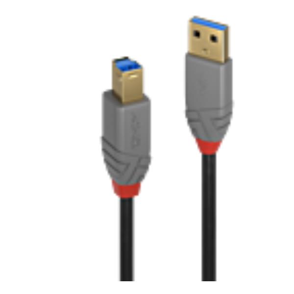 Lindy Cavo USB 3.2 Tipo A a B Anthra Line, 2m