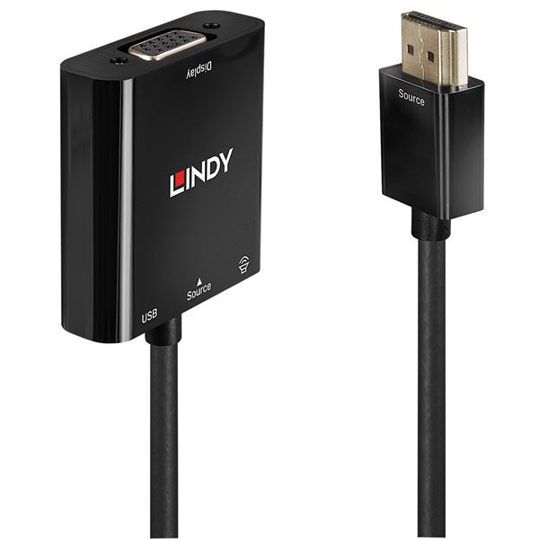 ADATTATORE DA HDMI A VGA+AUDIO 2
