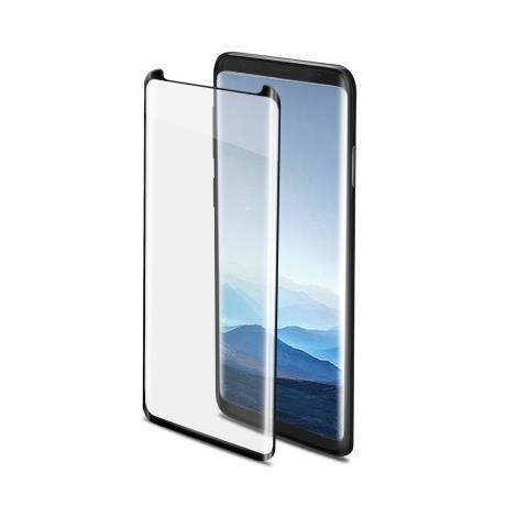 CELLY 3DGLASS - Vetro 9H con bordo colorato nero per schermo curvo compatibile con Samsung Galaxy Note 9/ Galaxy Note 8