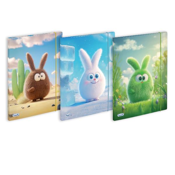 FAVORIT Cartella 3 lembi con elastico "FUFFY" (conf.12)