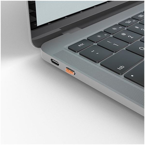 BLOCCA PORTE USB-C ARANCIONE + 4 SERRATURE 2